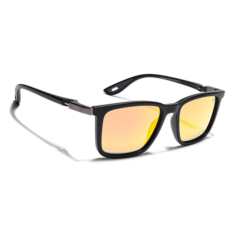 Beast | Multicolor Reflector Polarized Square Sunglasses | PMG6638