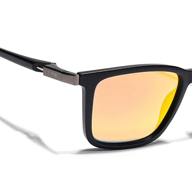 Beast | Multicolor Reflector Polarized Square Sunglasses | PMG6638