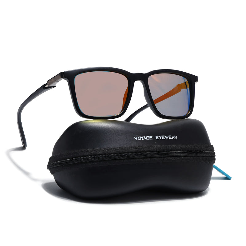 Beast | Multicolor Reflector Polarized Square Sunglasses | PMG6638