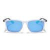 Beast | Aqua Blue Reflector Polarized Square Sunglasses | PMG6667