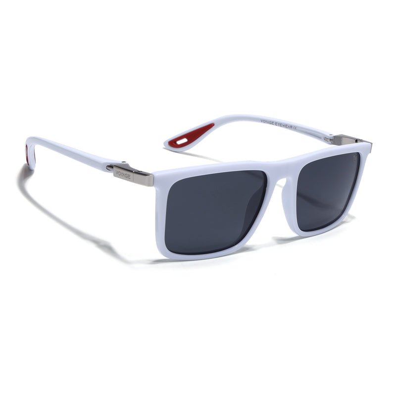 Beast 2.0 |White Polarized Square Sunglasses | PMG6649