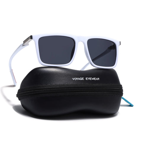 Beast 2.0 |White Polarized Square Sunglasses | PMG6649