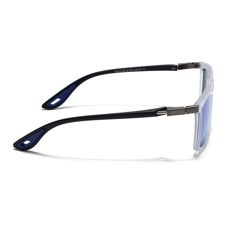 Beast 2.0 | Aqua Blue Reflector Polarized Square Sunglasses | PMG6652