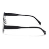 Voyage Hexagon Sunglasses for Men & Women (Black Lens | Black Frame - MG7390)