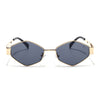Voyage Hexagon Sunglasses for Men & Women (Black Lens | Golden Frame - MG7393)
