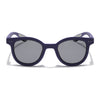 Foldable Round Polarized Sunglasses for Kids -6 yrs To 12 yrs (Black Lens | Purple Frame - PMG5909)