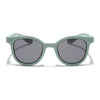 Foldable Round Polarized Sunglasses for Kids -6 yrs To 12 yrs (Black Lens | Parrot Green Frame - PMG5910)