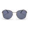 Oversize Sunglasses (Black Lens | Golden Frame - MG6035)