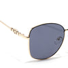Oversize Sunglasses (Black Lens | Golden Frame - MG6035)