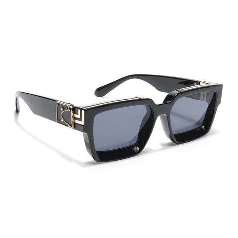 Gale | Black & Golden Wayfarer Sunglasses - MG5175