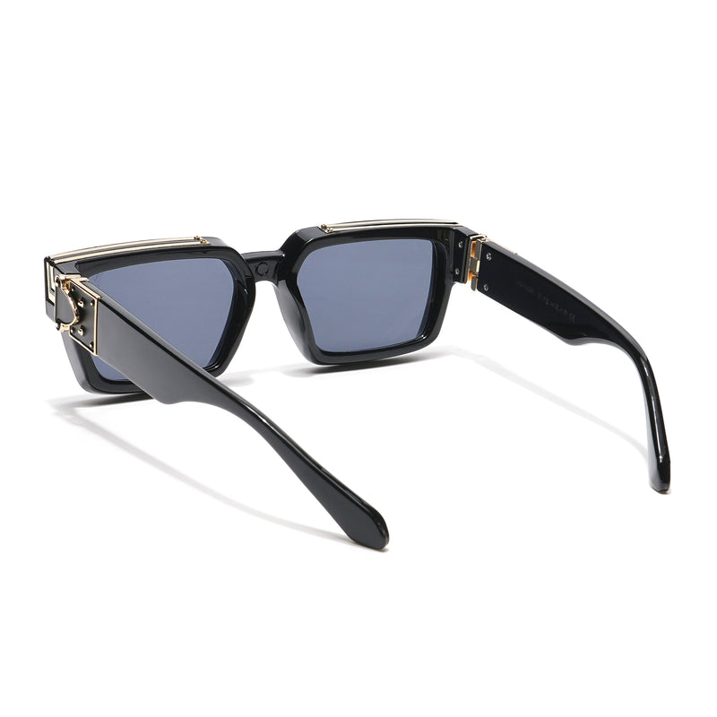 Gale | Black & Golden Wayfarer Sunglasses - MG5175