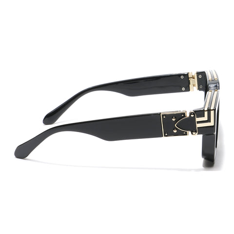 Gale | Black & Golden Wayfarer Sunglasses - MG5175