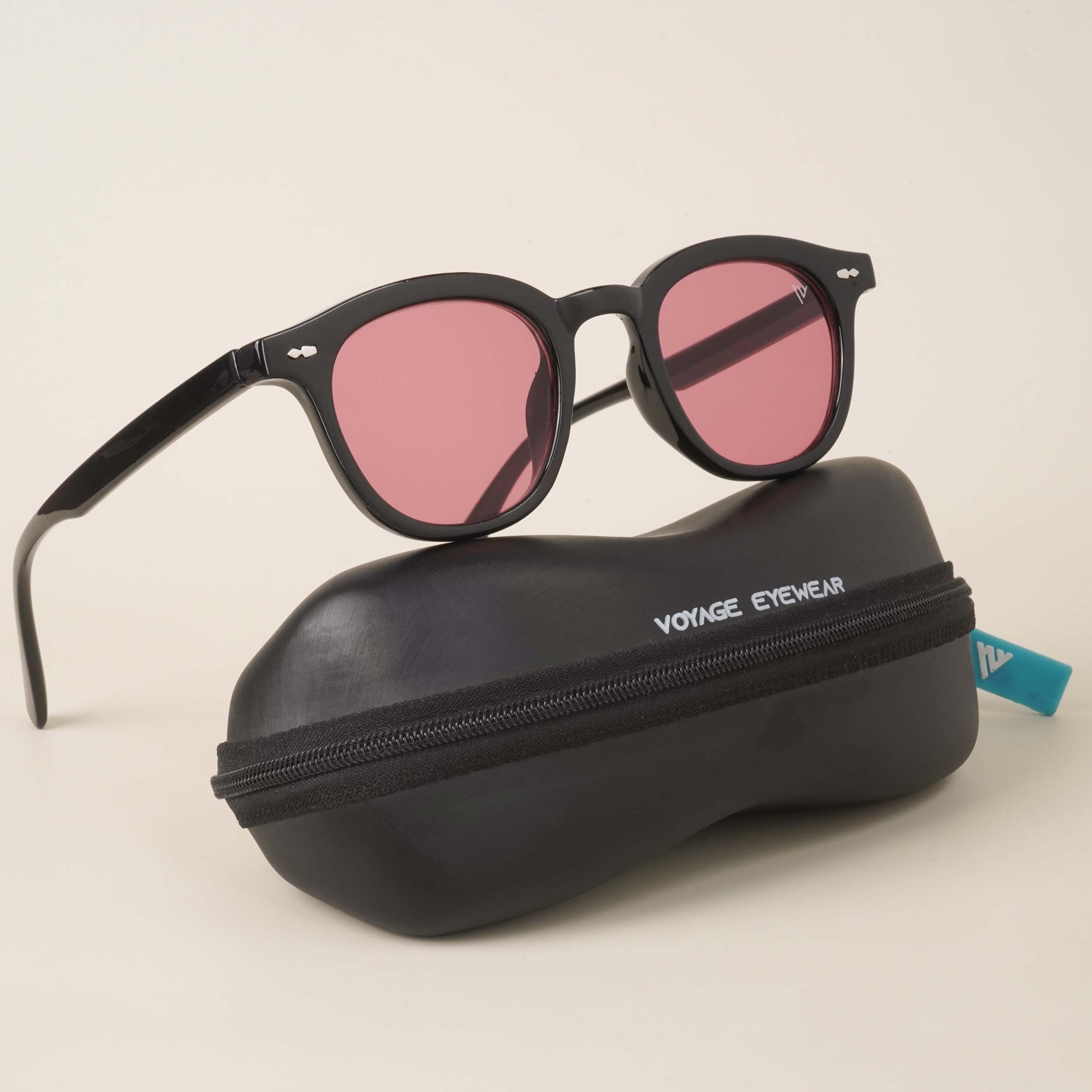 Voyage Red Round Sunglasses (86374MG3908)