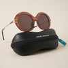 Over Size Brown Sunglasses - MG3910