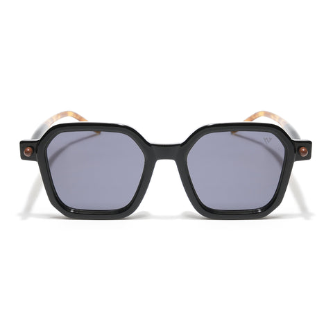 Square Sunglasses (Black Lens | Black Frame - MG5176)