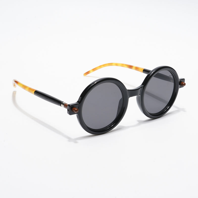 Round Sunglasses (Black Lens | Black Frame - MG5177)