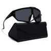 Falcon | Black Wrap Around Polarized Sunglasses | PMG5858
