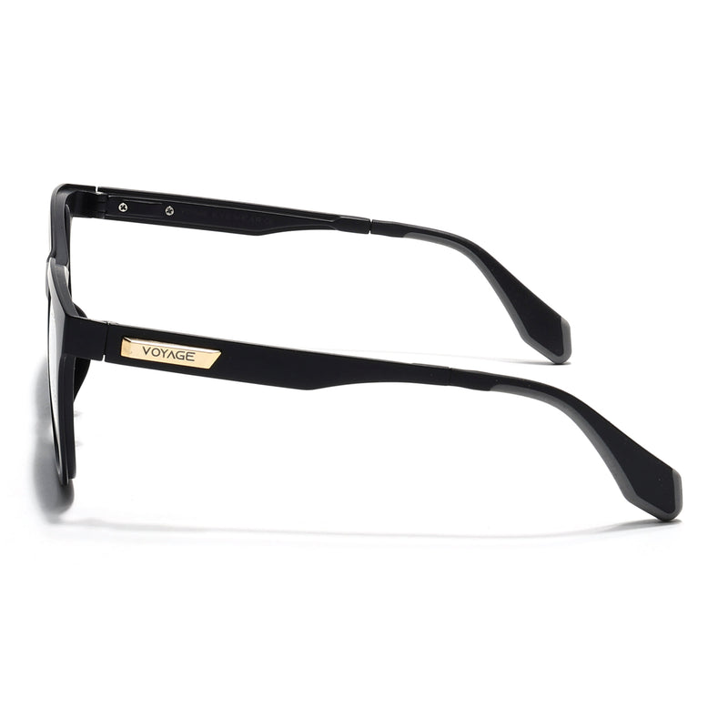 Active Matte Black Polarized Wayfarer Sunglasses - PMG4465