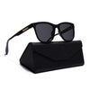Active Matte Black Polarized Wayfarer Sunglasses - PMG4465