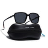 Hydra | Shine Black Polarized Square Sunglasses | PMG6653