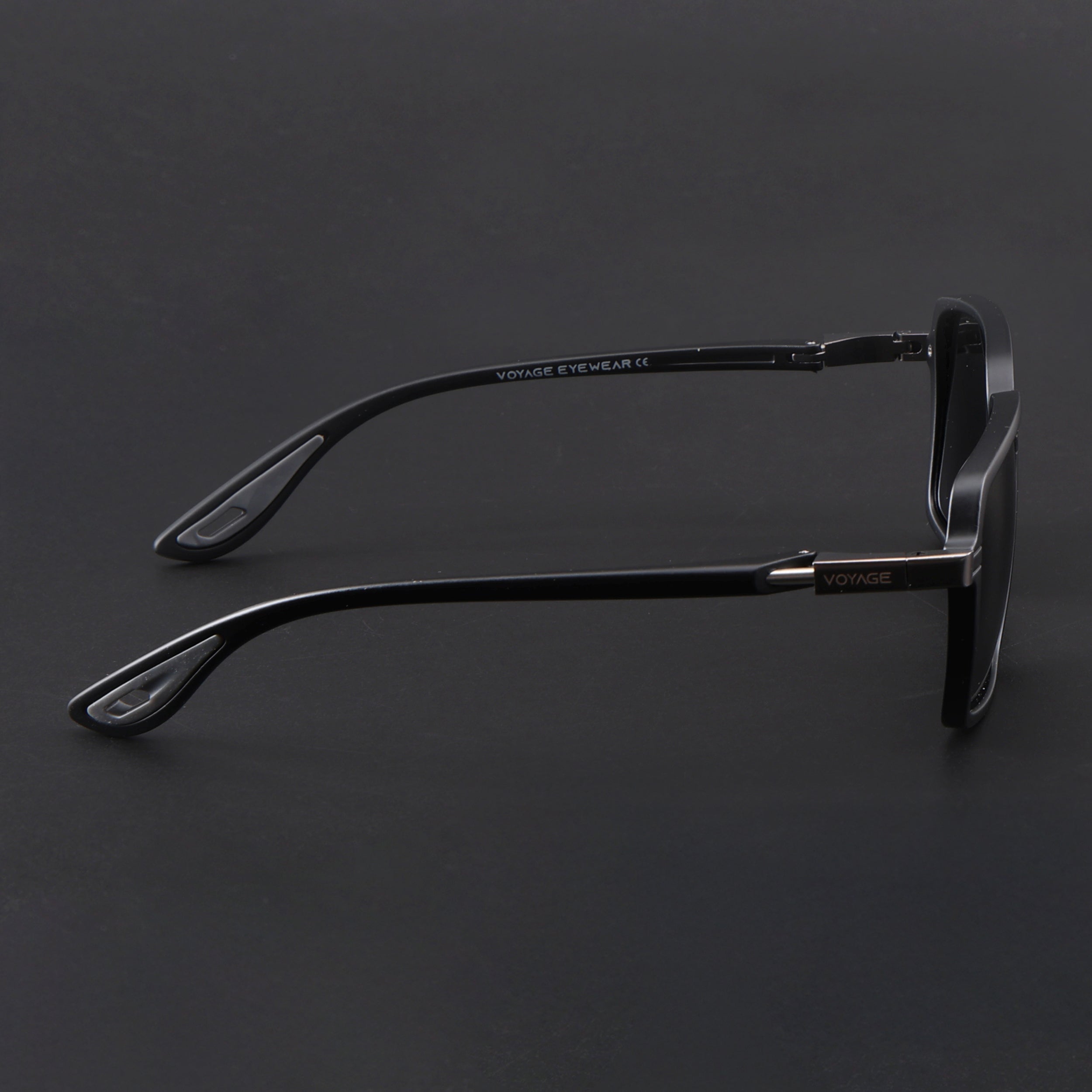 Hydra | Matt Black Polarized Square Sunglasses | PMG6654