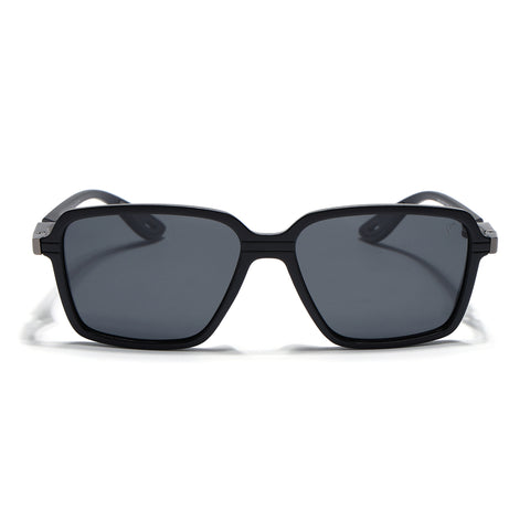 Hydra | Matt Black Polarized Square Sunglasses | PMG6654