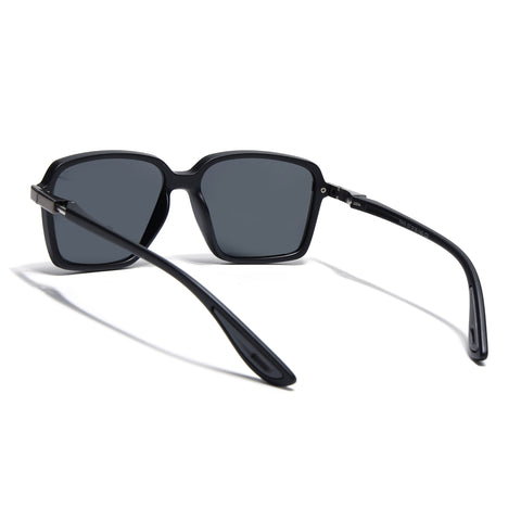 Hydra | Matt Black Polarized Square Sunglasses | PMG6654