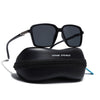 Hydra | Matt Black Polarized Square Sunglasses | PMG6654