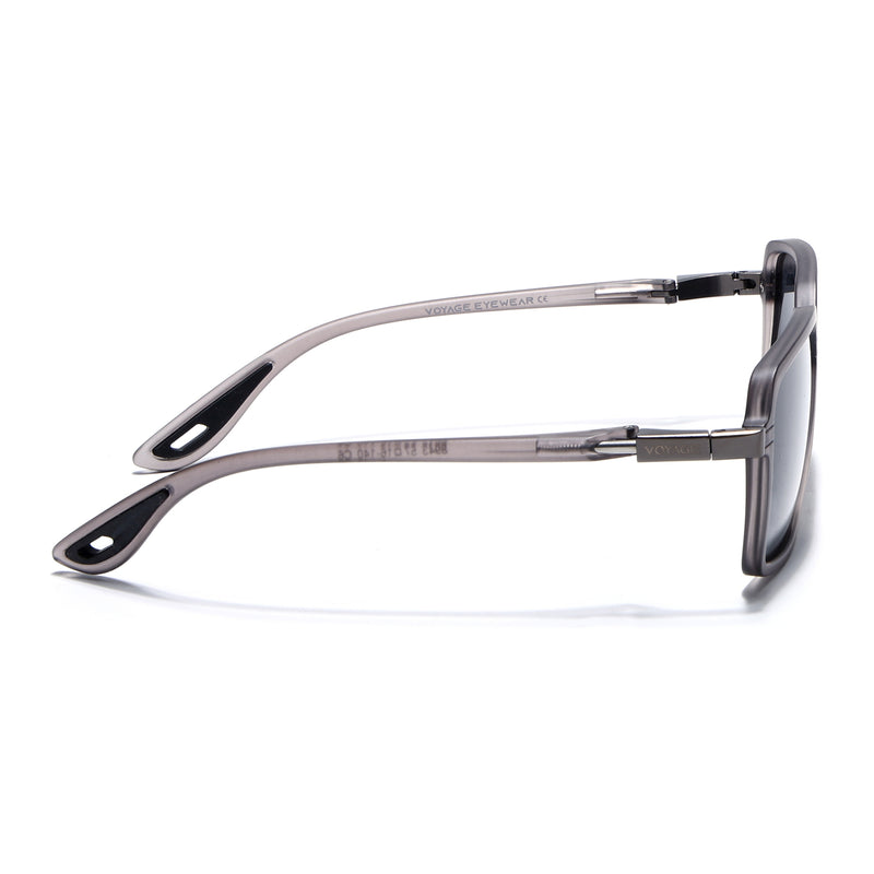 Hydra | Grey Polarized Square Sunglasses | PMG6655