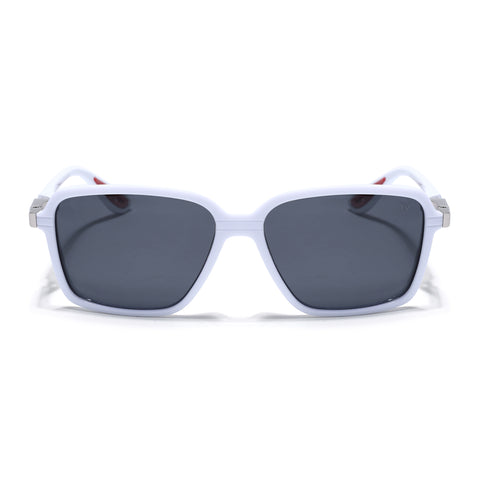 Hydra | White Polarized Square Sunglasses | PMG6656