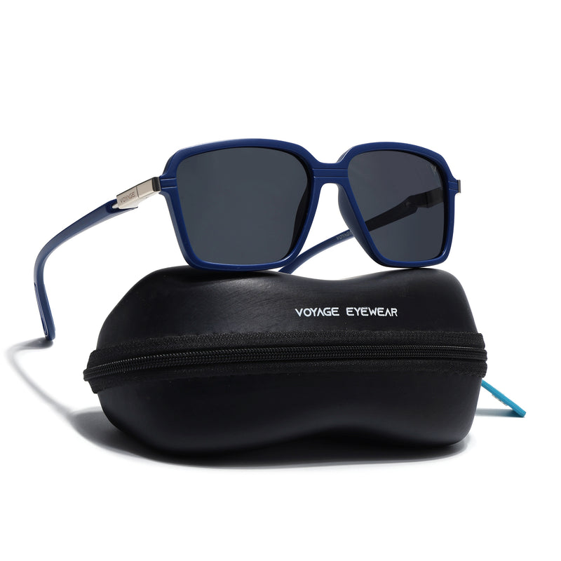 Hydra | Blue Polarized Square Sunglasses | PMG6657