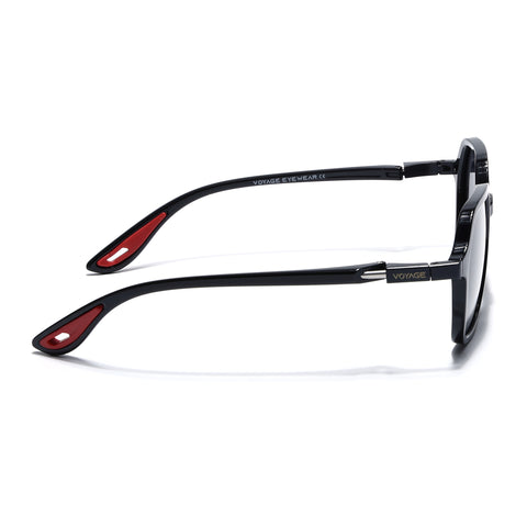 EdgeX | Shine Black Polarized Hexagon Sunglasses | PMG6639
