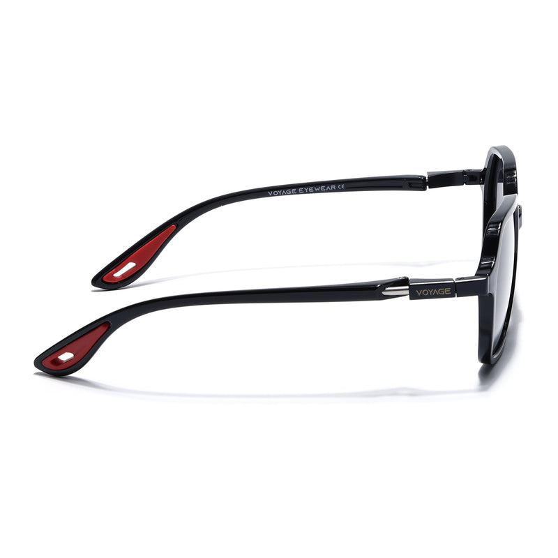 EdgeX | Shine Black Polarized Hexagon Sunglasses | PMG6639