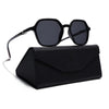 EdgeX | Shine Black Polarized Hexagon Sunglasses | PMG6639