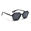EdgeX | Matt Black Polarized Hexagon Sunglasses | PMG6640