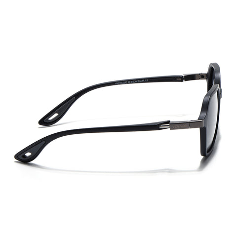 EdgeX | Matt Black Polarized Hexagon Sunglasses | PMG6640