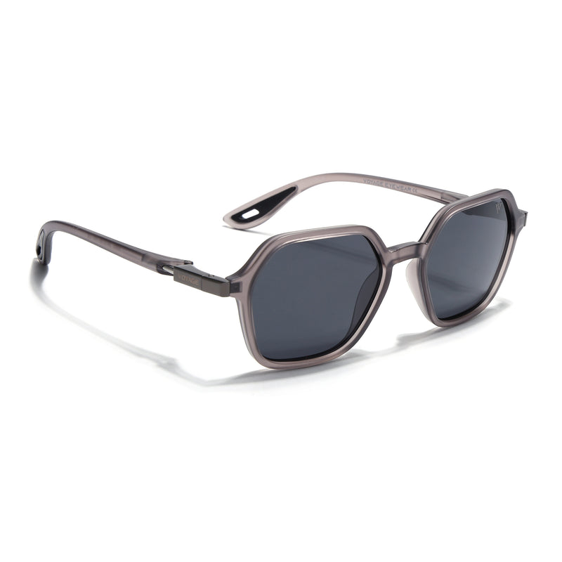 EdgeX | Grey Polarized Hexagon Sunglasses | PMG6641