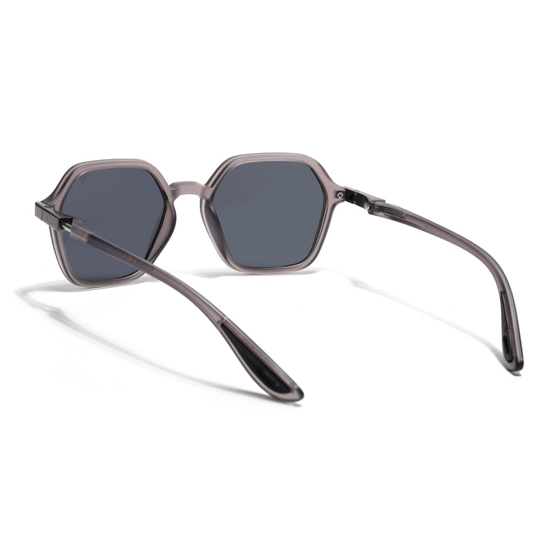 EdgeX | Grey Polarized Hexagon Sunglasses | PMG6641