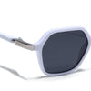EdgeX | White Polarized Hexagon Sunglasses |  PMG6642
