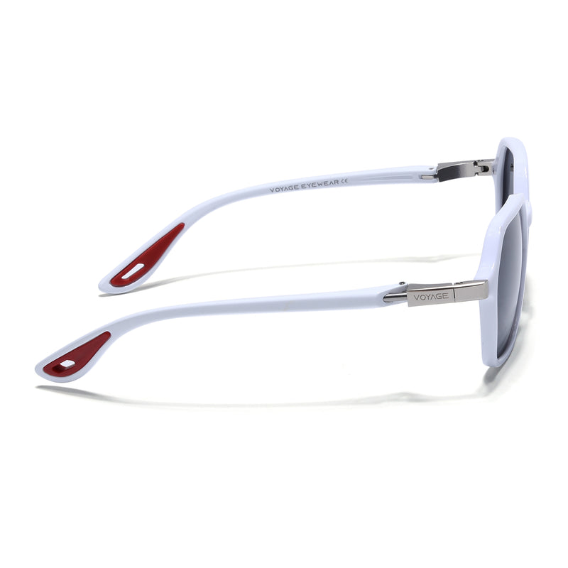 EdgeX | White Polarized Hexagon Sunglasses |  PMG6642