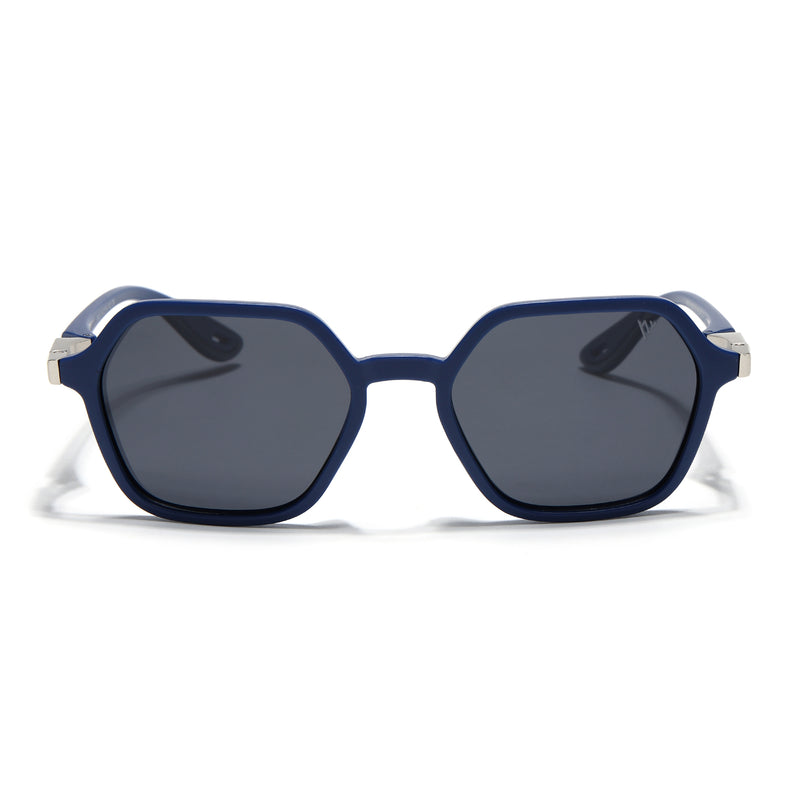 EdgeX | Blue Polarized Hexagon Sunglasses | PMG6643