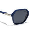 EdgeX | Blue Polarized Hexagon Sunglasses | PMG6643