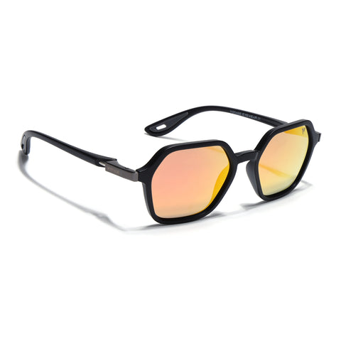 EdgeX | Multicolor Reflector Polarized Hexagon Sunglasses | PMG6644