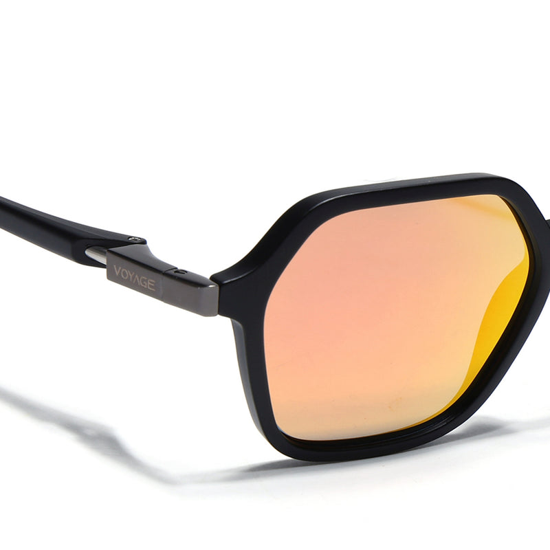 EdgeX | Multicolor Reflector Polarized Hexagon Sunglasses | PMG6644