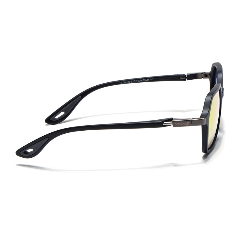 EdgeX | Multicolor Reflector Polarized Hexagon Sunglasses | PMG6644