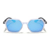 EdgeX | Aqua Blue Reflector Polarized Hexagon Sunglasses | PMG6645