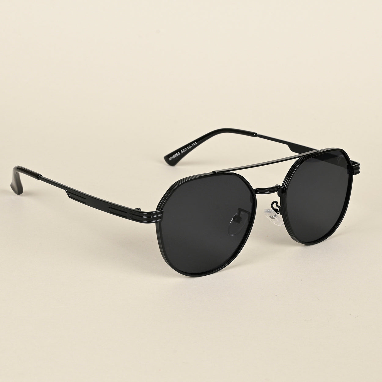 Voyage Black Round Sunglasses for Men & Women (8950MG4331)