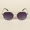 Purple & Clear Round Sunglasses - MG4333