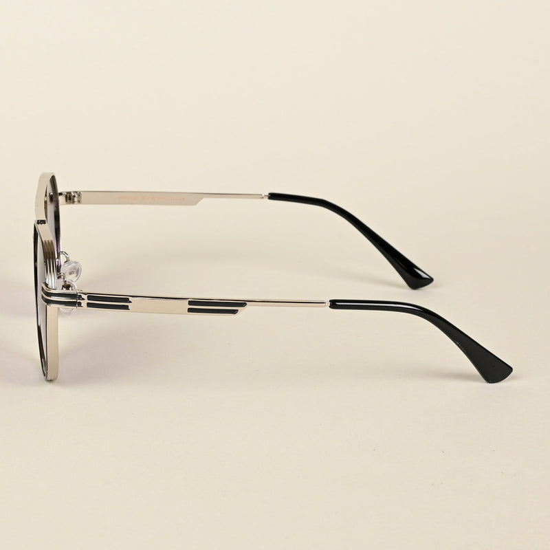 Purple & Clear Round Sunglasses - MG4333