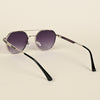 Purple & Clear Round Sunglasses - MG4333